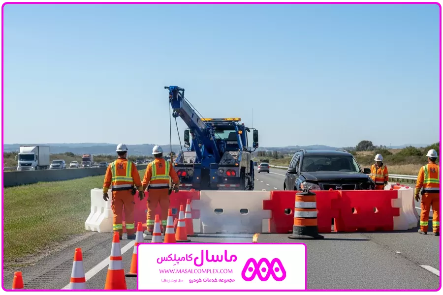 ایمنی سازی صحنه | یدک کش خودرو سنگین