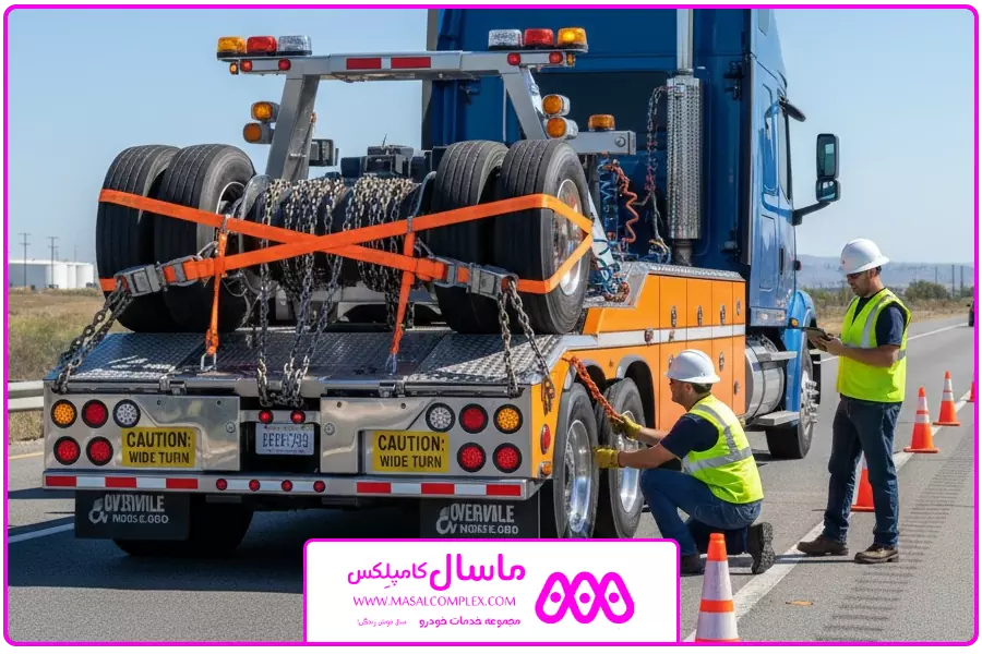 نکات ایمنی | یدک کش خودرو سنگین