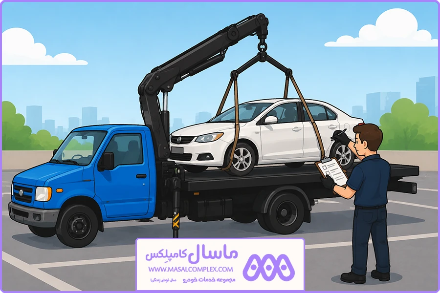 نیسان جرثقیل شهران | بررسی وضعیت ظاهری خودرو