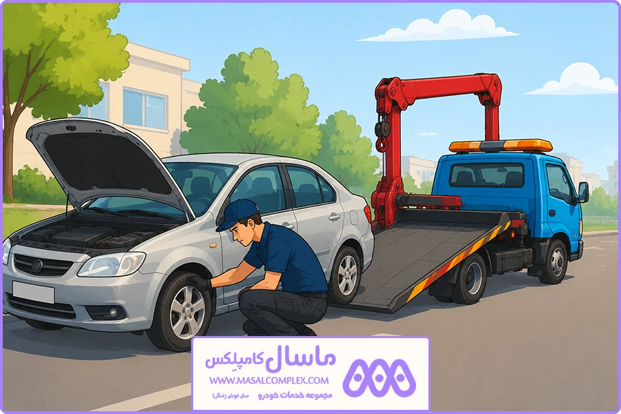 نیسان جرثقیل آپادانا | بررسی وضعیت خودرو توسط راننده